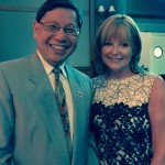 A real pleasure meeting with Bev Thomson,CTV anchor, at York Region Abuse Program's Hand-in-Hand Gala